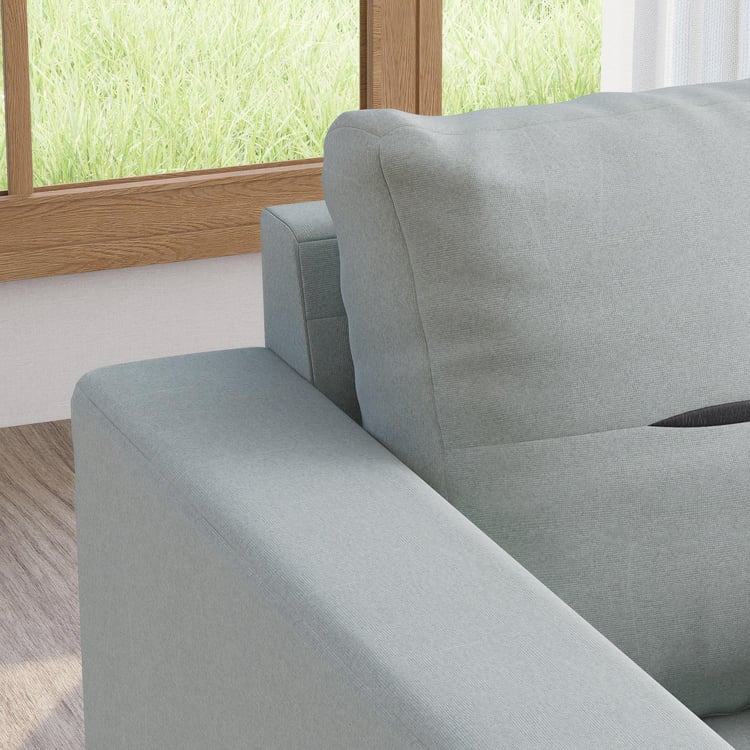 Berry Fabric 3-Seater Sofa - Grey