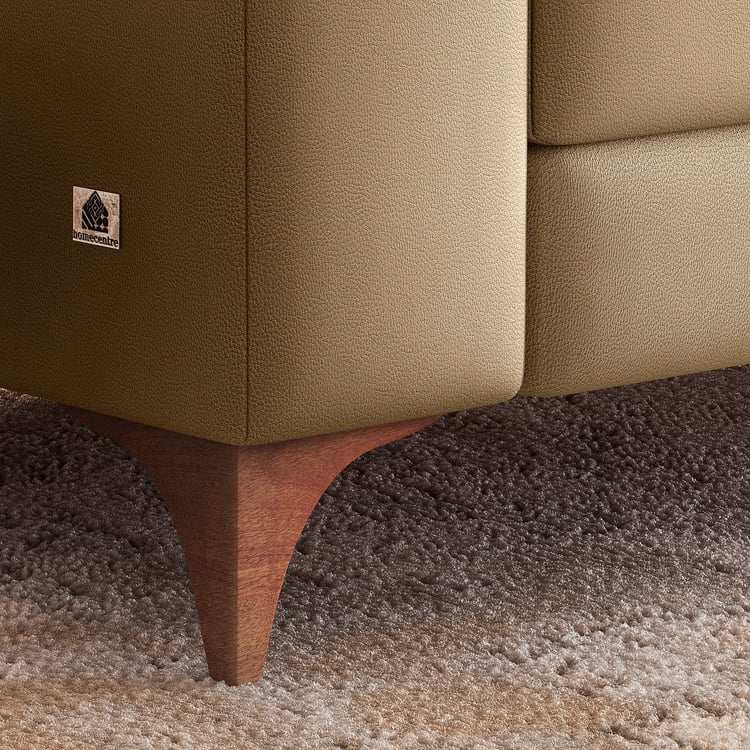 Quebec NXT Faux Leather 3-Seater Sofa - Tan