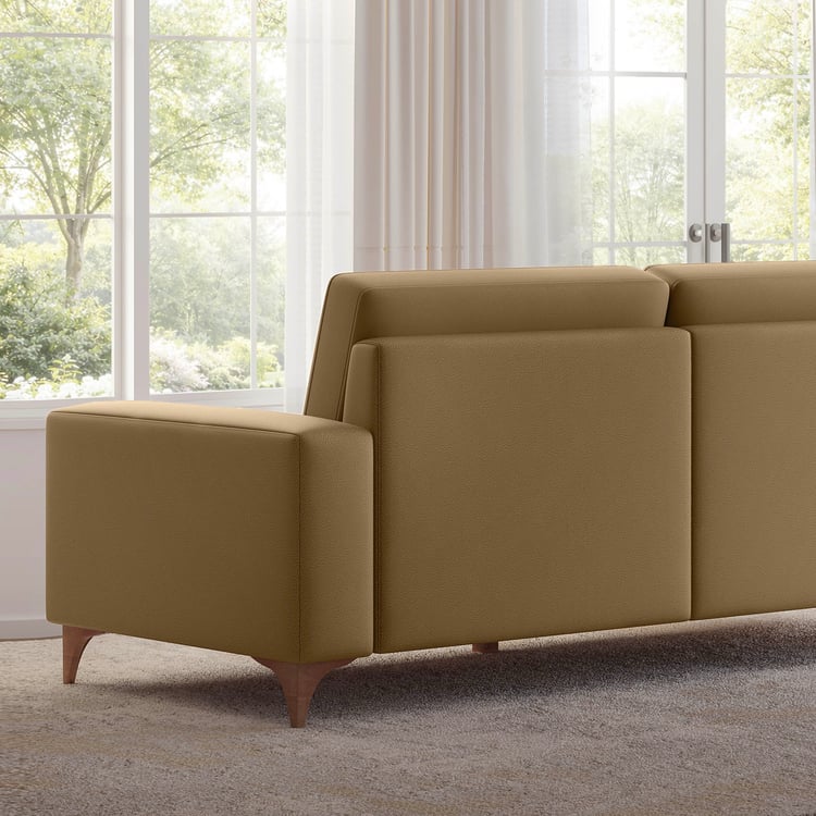 Quebec NXT Faux Leather 3-Seater Sofa - Tan