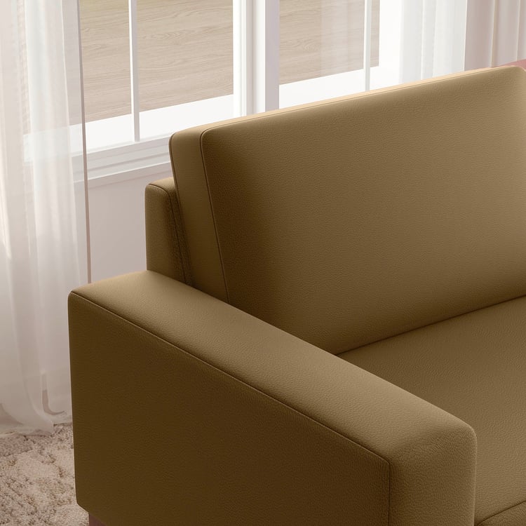 Quebec NXT Faux Leather 3-Seater Sofa - Tan