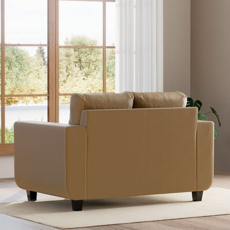 Berry Faux Leather 2-Seater Sofa - Tan