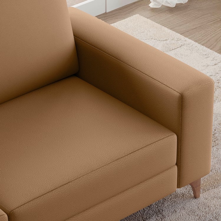 Quebec NXT Half Leather 3-Seater Sofa - Tan
