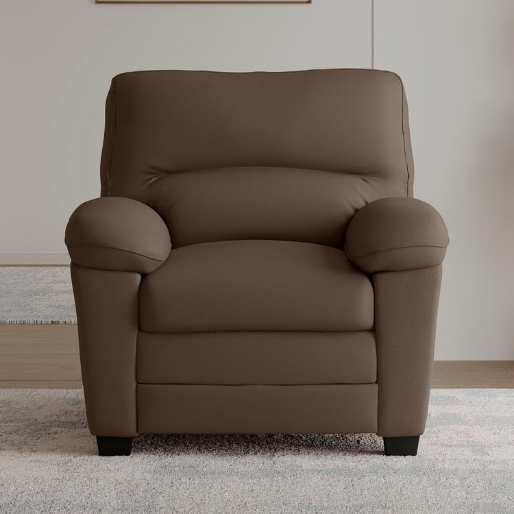 MYS Mojo NXT Faux Leather 1-Seater Sofa - Brown