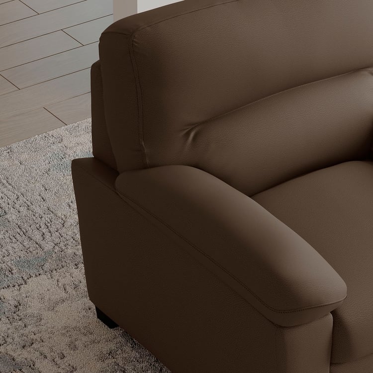 MYS Mojo NXT Faux Leather 1-Seater Sofa - Brown