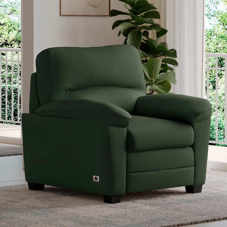 MYS Mojo NXT Faux Leather 1-Seater Sofa - Green