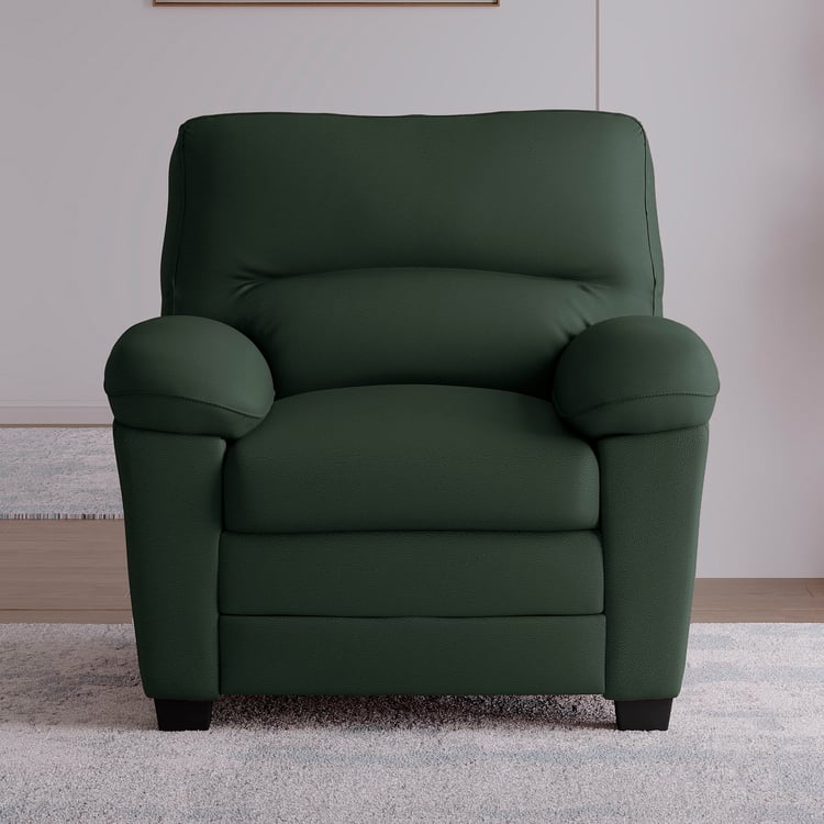 MYS Mojo NXT Faux Leather 1-Seater Sofa - Green
