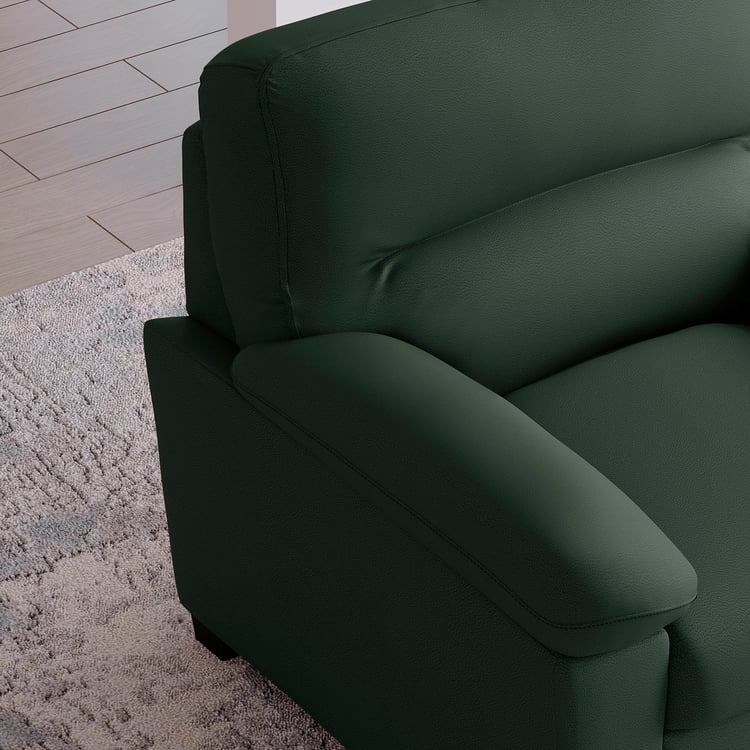 MYS Mojo NXT Faux Leather 1-Seater Sofa - Green