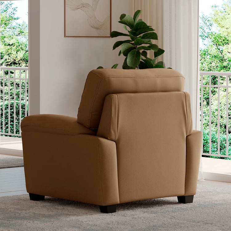 MYS Mojo NXT Faux Leather 1-Seater Sofa - Tan