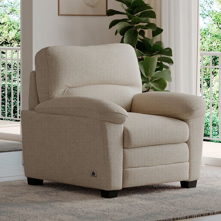 MYS Mojo NXT Fabric 1-Seater Sofa - Ivory