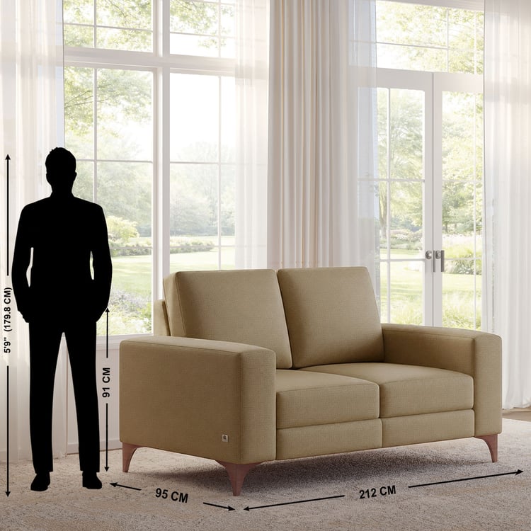 Quebec NXT Fabric 2-Seater Sofa - Beige