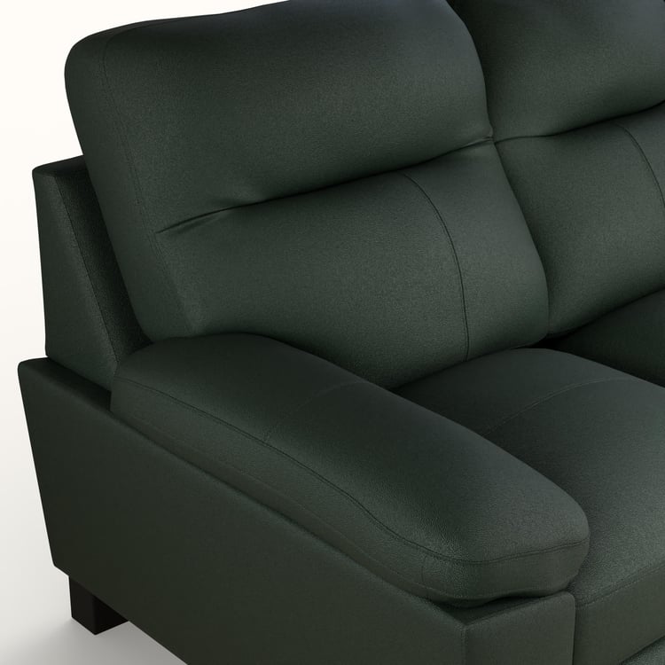 Winchester Half Leather 2-Seater Sofa - Green
