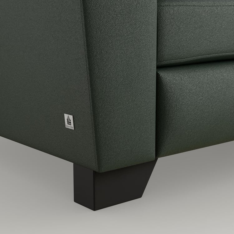 Winchester Half Leather 2-Seater Sofa - Green