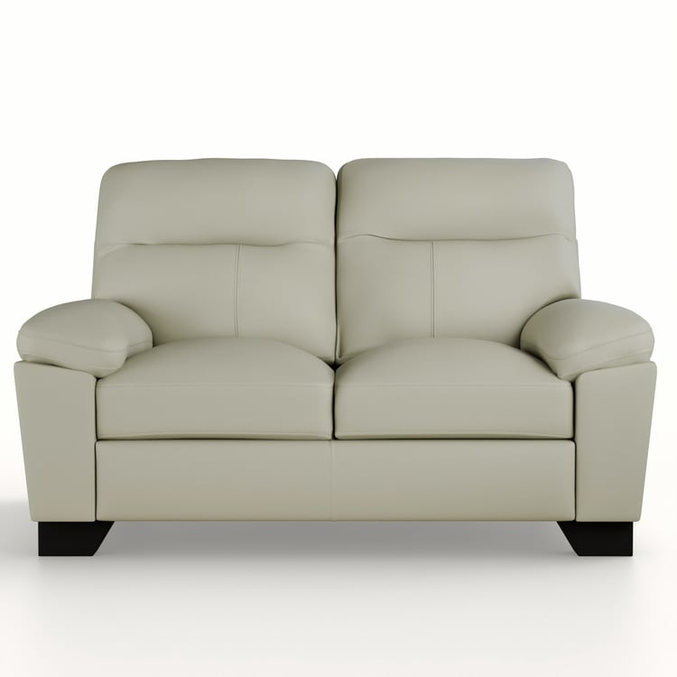 Winchester Faux Leather 2-Seater Sofa - Cream