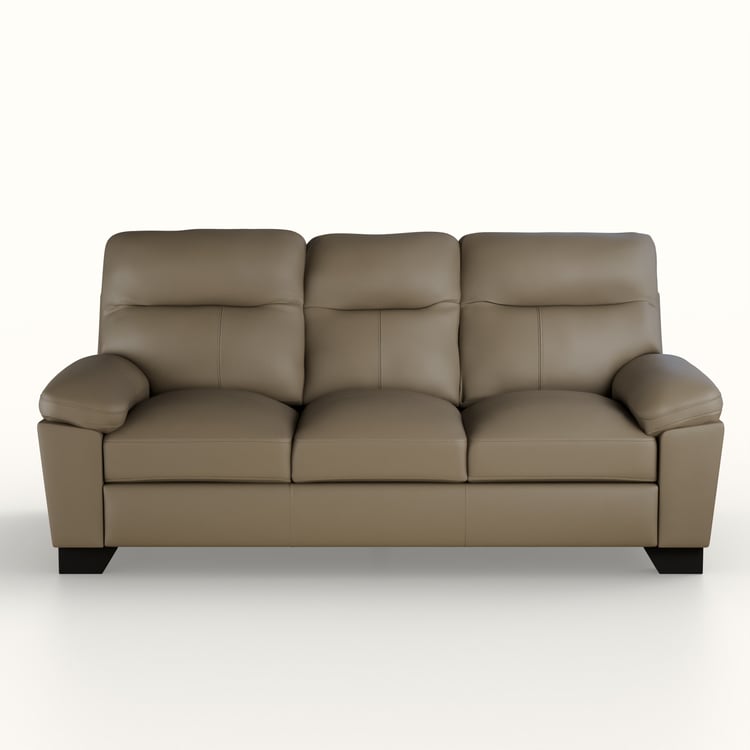 Winchester Faux Leather 3-Seater Sofa - Brown