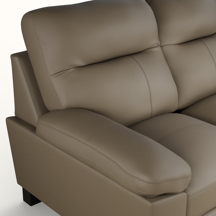 Winchester Faux Leather 3-Seater Sofa - Brown