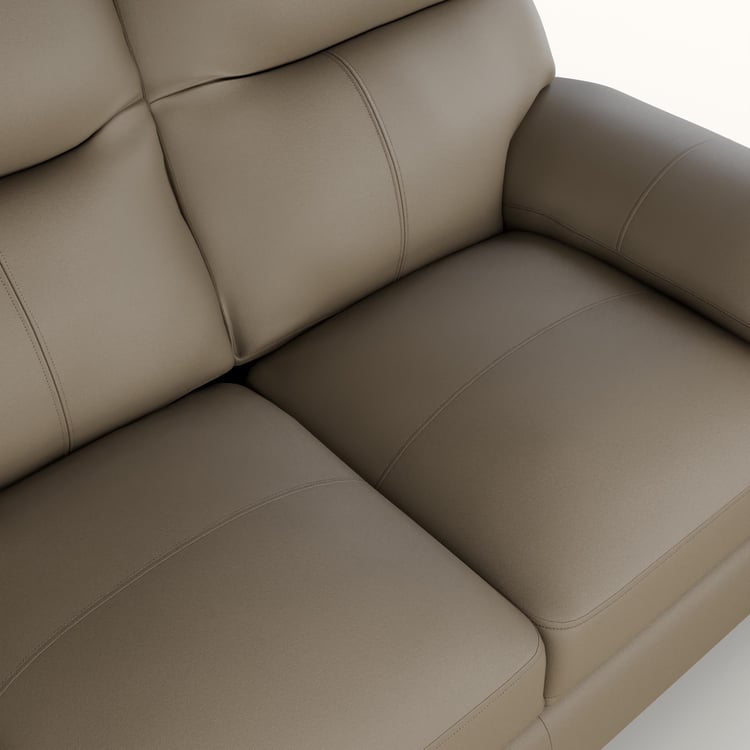 Winchester Faux Leather 3-Seater Sofa - Brown