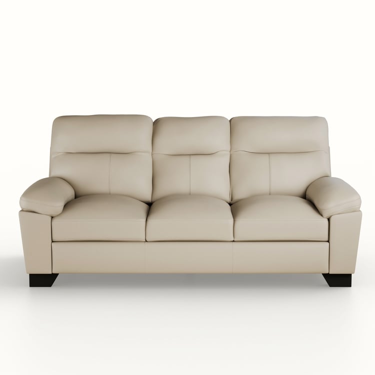 Winchester Faux Leather 3-Seater Sofa - Taupe