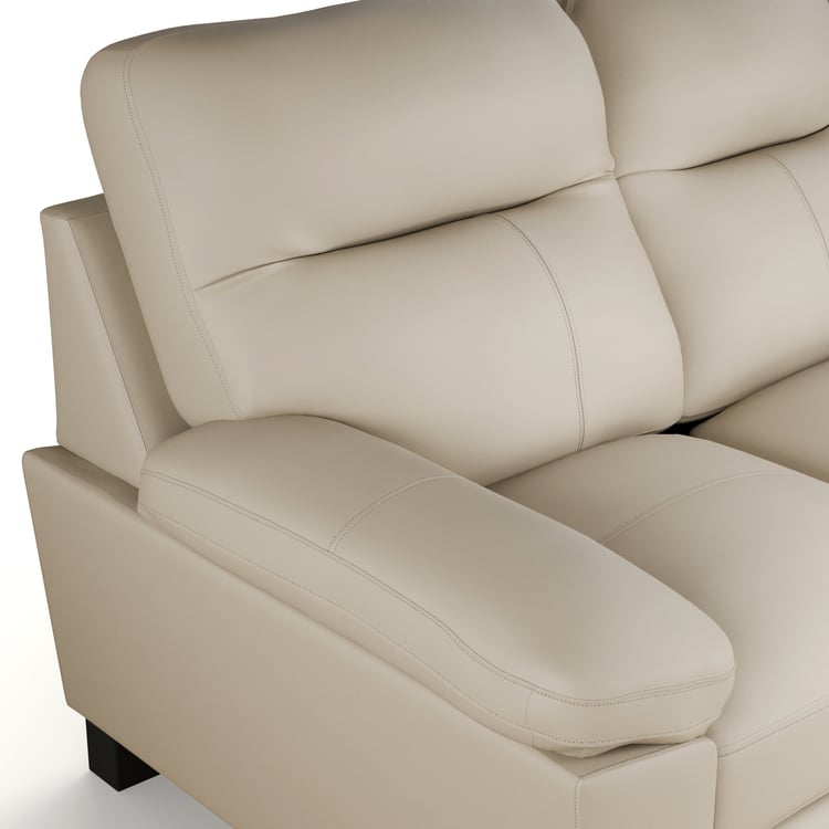 Winchester Faux Leather 3-Seater Sofa - Taupe
