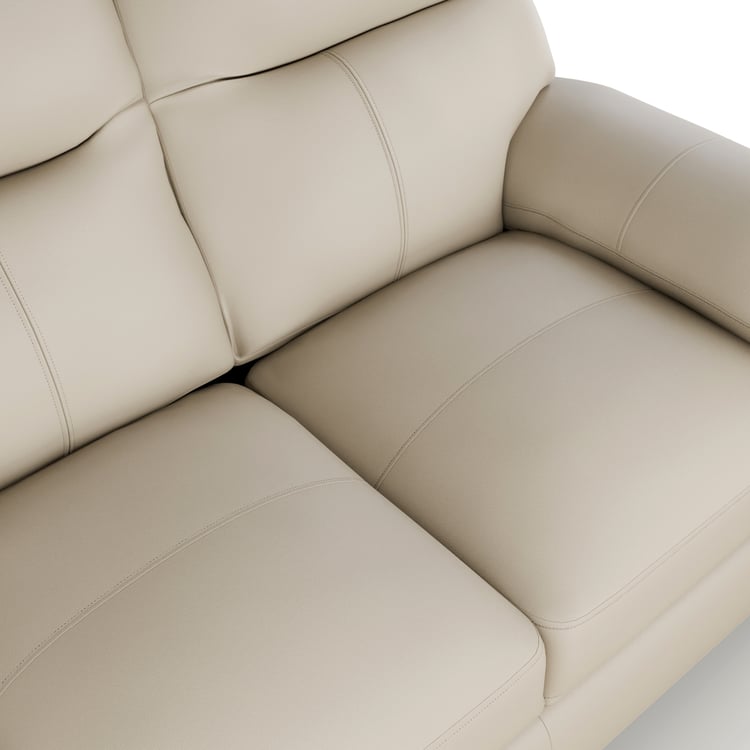 Winchester Faux Leather 3-Seater Sofa - Taupe
