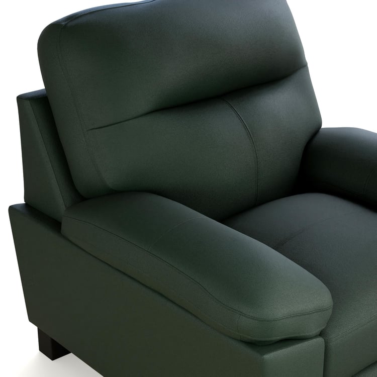 Winchester Faux Leather 1-Seater Sofa - Green