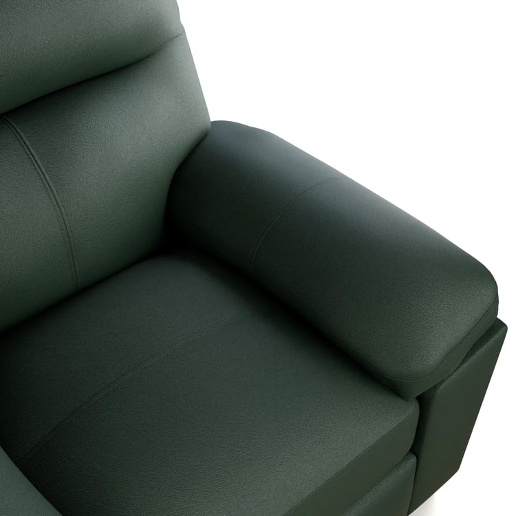 Winchester Faux Leather 1-Seater Sofa - Green