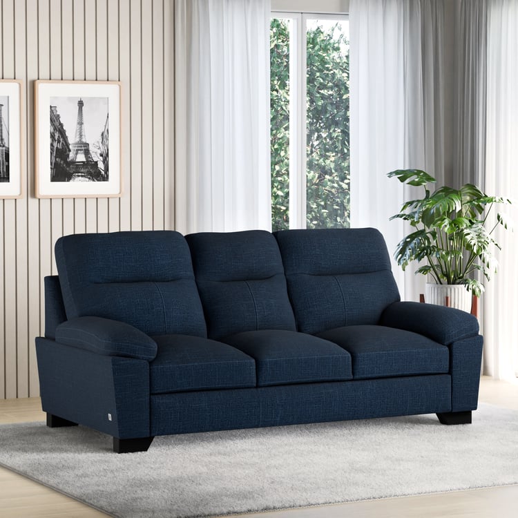 Winchester Fabric 3-Seater Sofa - Blue