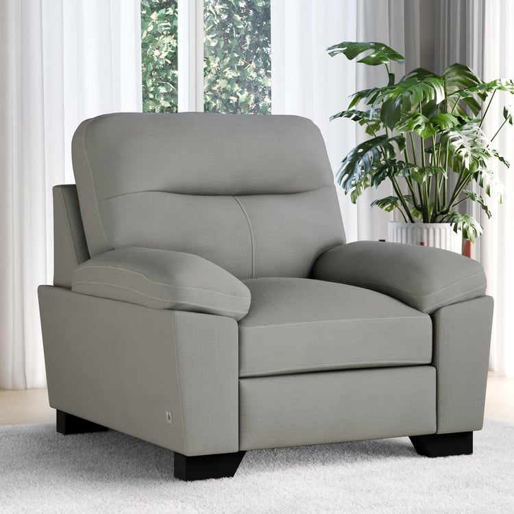 Winchester Fabric 1-Seater Sofa - Grey