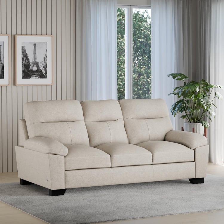 Winchester Fabric 3-Seater Sofa - Brown