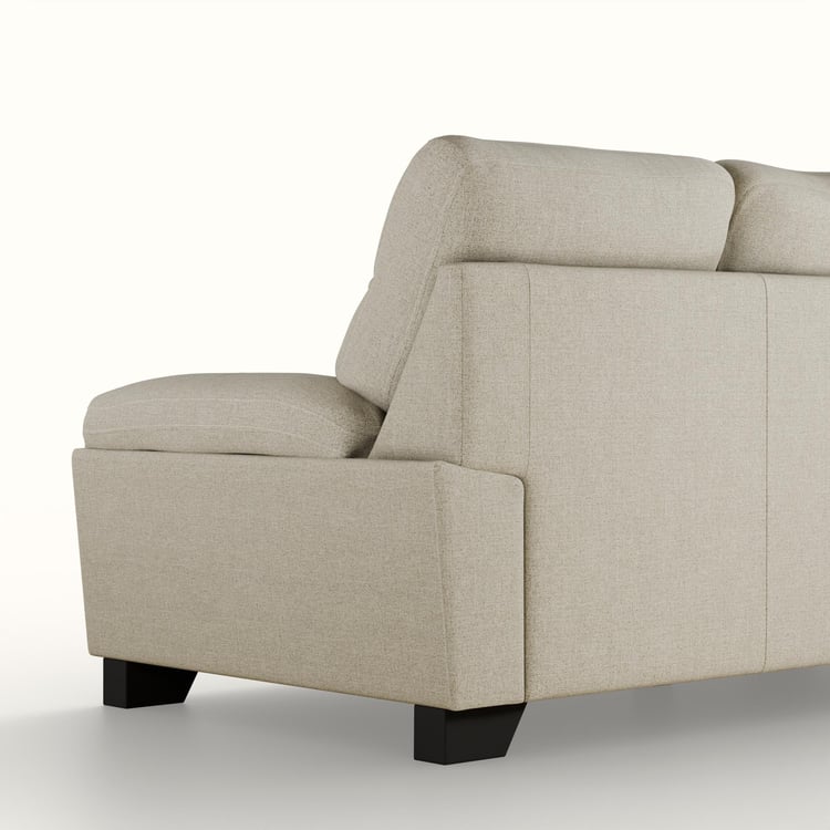 Winchester Fabric 3-Seater Sofa - Brown