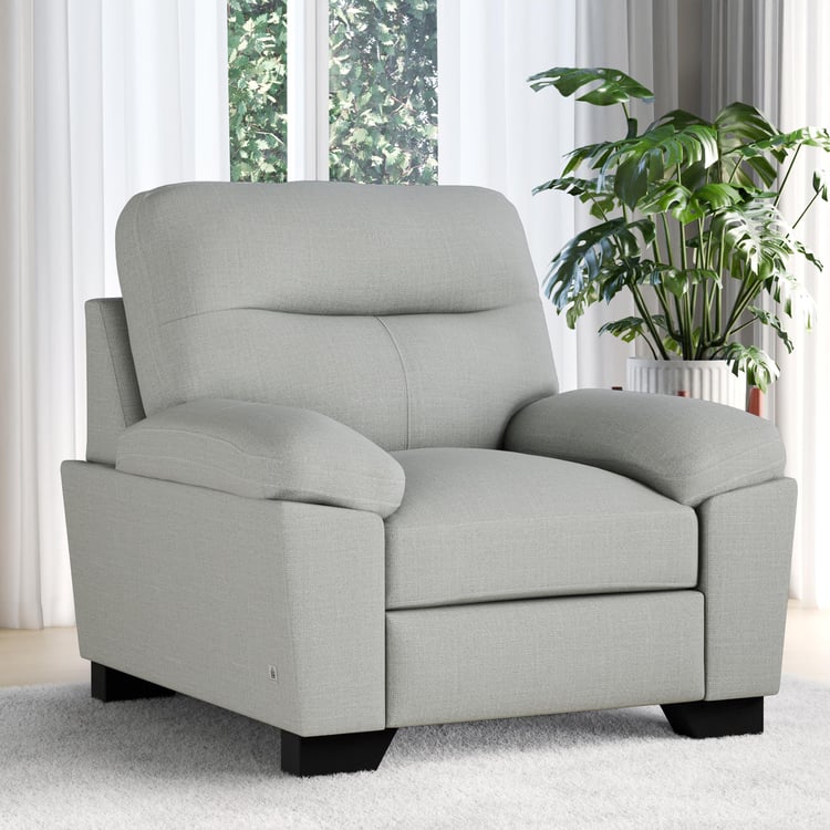 Winchester Fabric 1-Seater Sofa - Grey