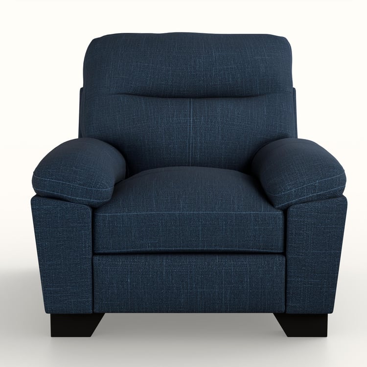 Winchester Fabric 1-Seater Sofa - Blue