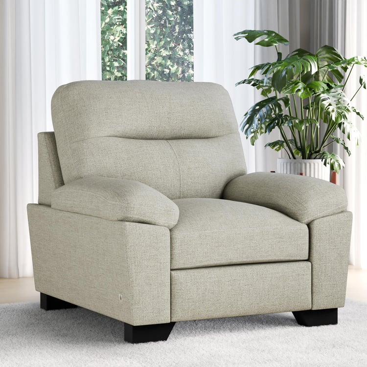 Winchester Fabric 1-Seater Sofa - Brown