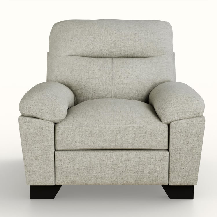 Winchester Fabric 1-Seater Sofa - Brown