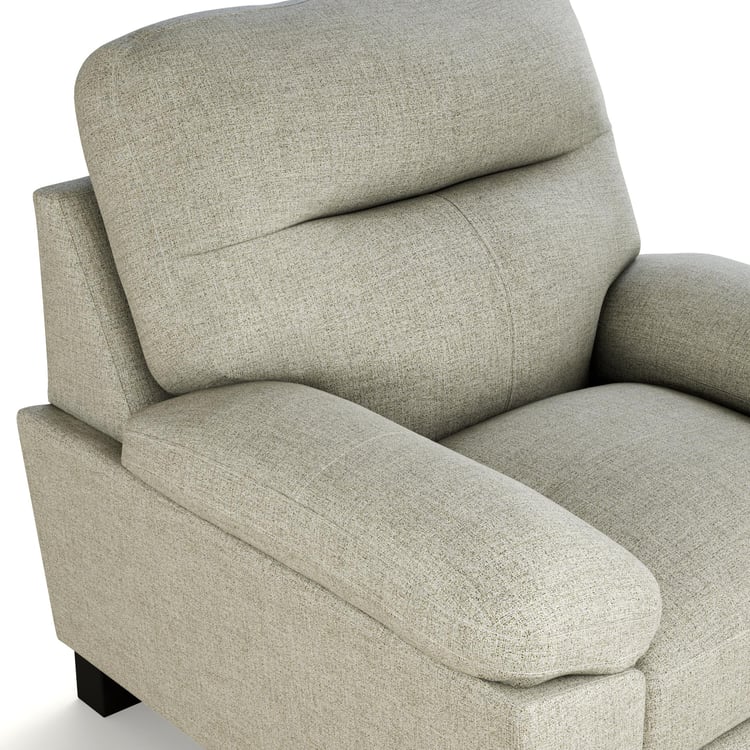Winchester Fabric 1-Seater Sofa - Brown