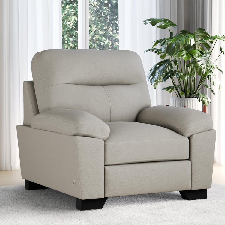 Winchester Fabric 1-Seater Sofa - Brown