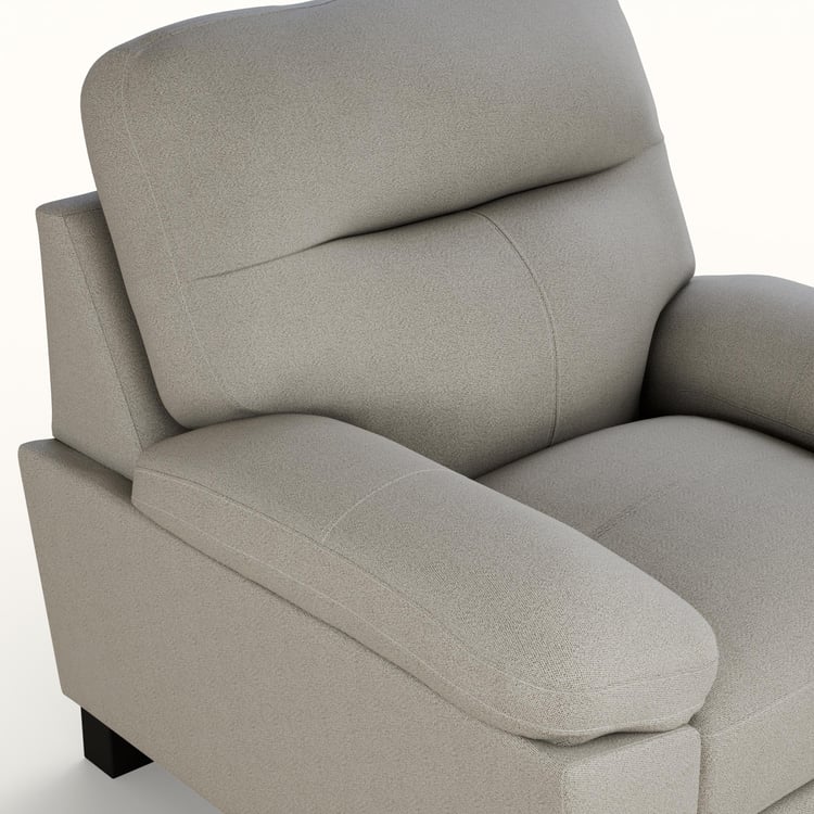 Winchester Fabric 1-Seater Sofa - Brown