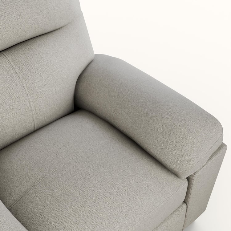 Winchester Fabric 1-Seater Sofa - Brown