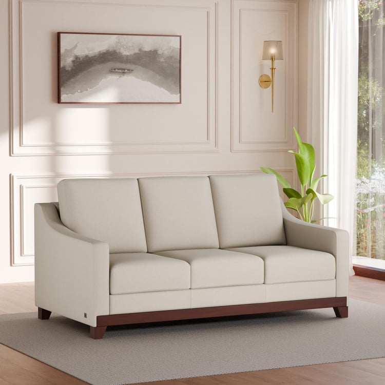 Sylvester Fabric 3-Seater Sofa - Beige