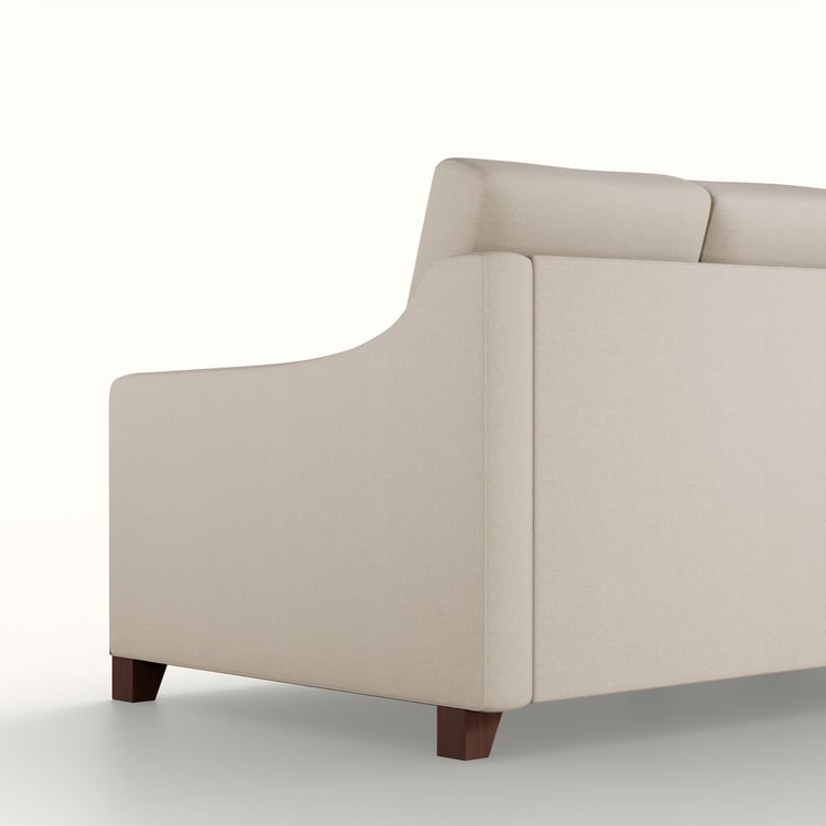 Sylvester Fabric 3-Seater Sofa - Beige