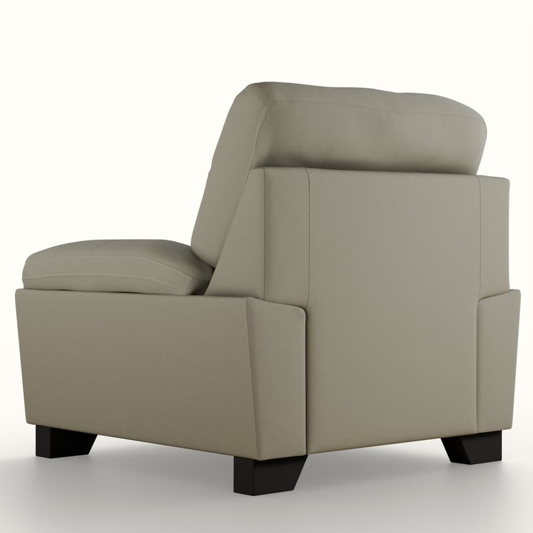 Winchester Velvet 1-Seater Sofa - Greige