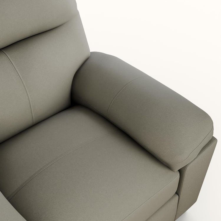 Winchester Velvet 1-Seater Sofa - Greige
