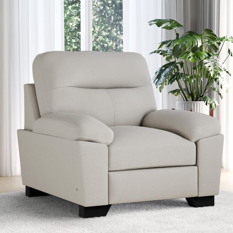 Winchester Fabric 1-Seater Sofa - Ivory