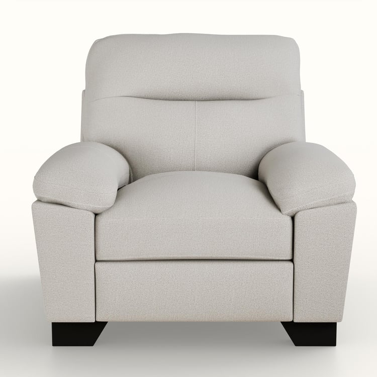 Winchester Fabric 1-Seater Sofa - Ivory