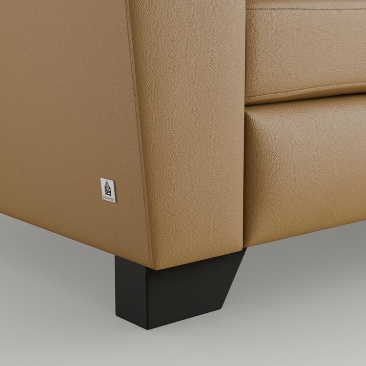 Winchester Faux Leather 3-Seater Sofa - Tan