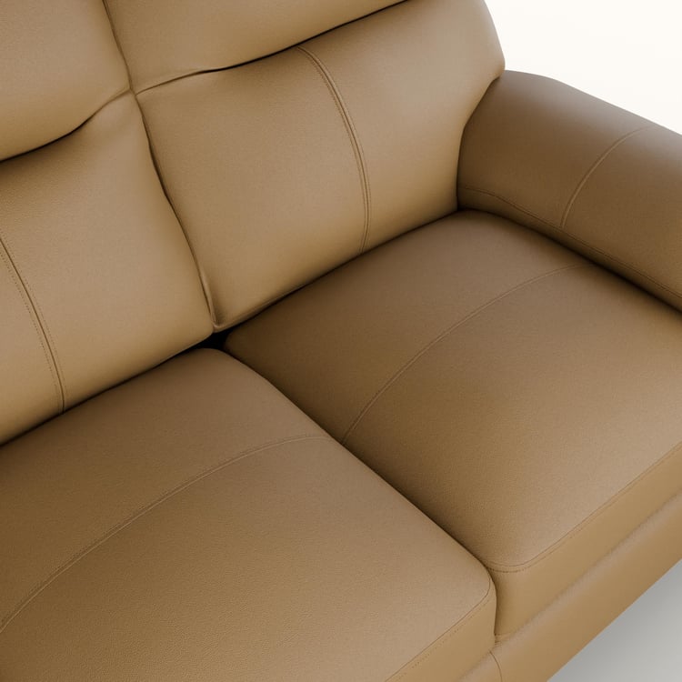 Winchester Faux Leather 3-Seater Sofa - Tan