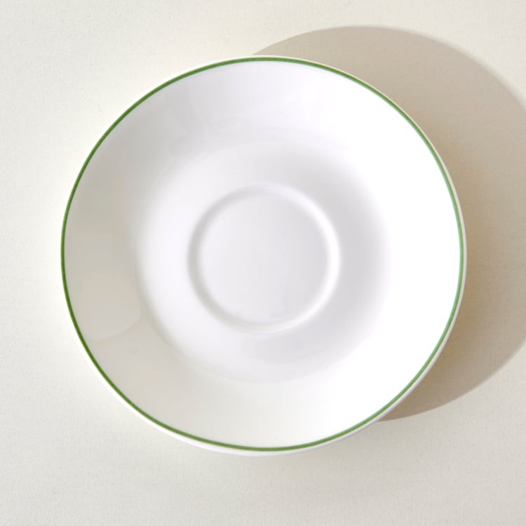 Mandarin Mystic Garden Viola Set of 6 Bone China Floral Print Cups and Saucers - 210ml