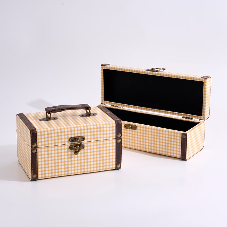 Oxley Raksha Metal Checked Gift Box