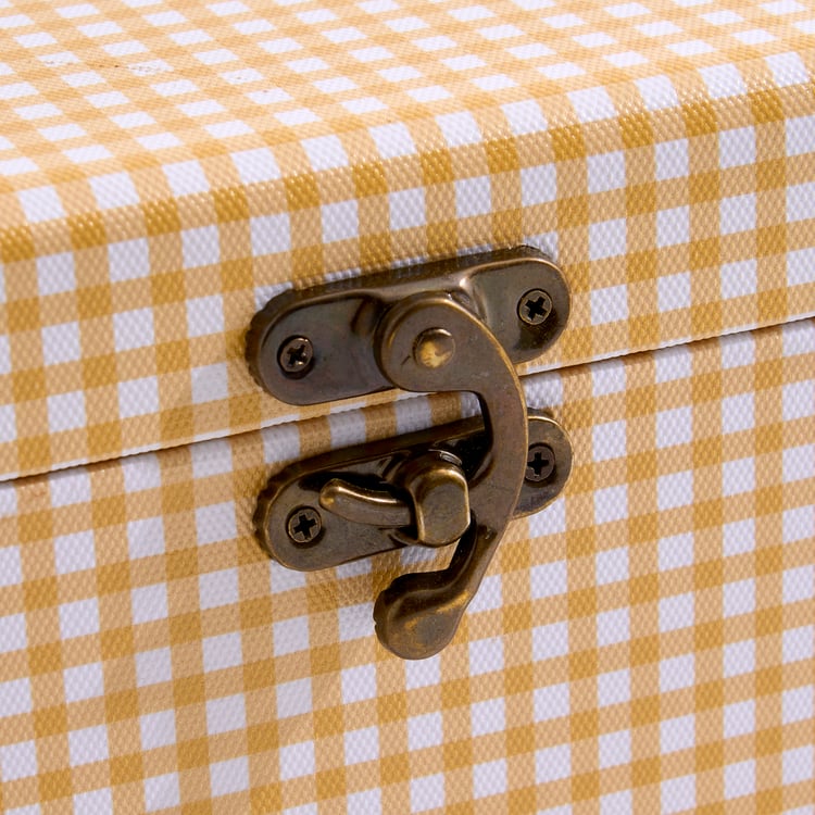 Oxley Raksha Metal Checked Gift Box