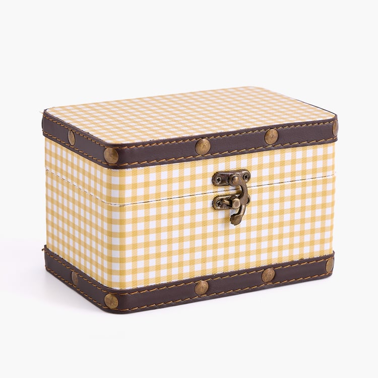 Oxley Raksha Metal Checked Gift Box - Small