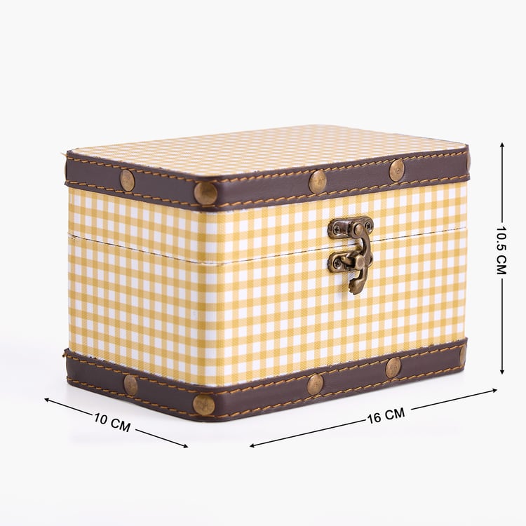 Oxley Raksha Metal Checked Gift Box - Small